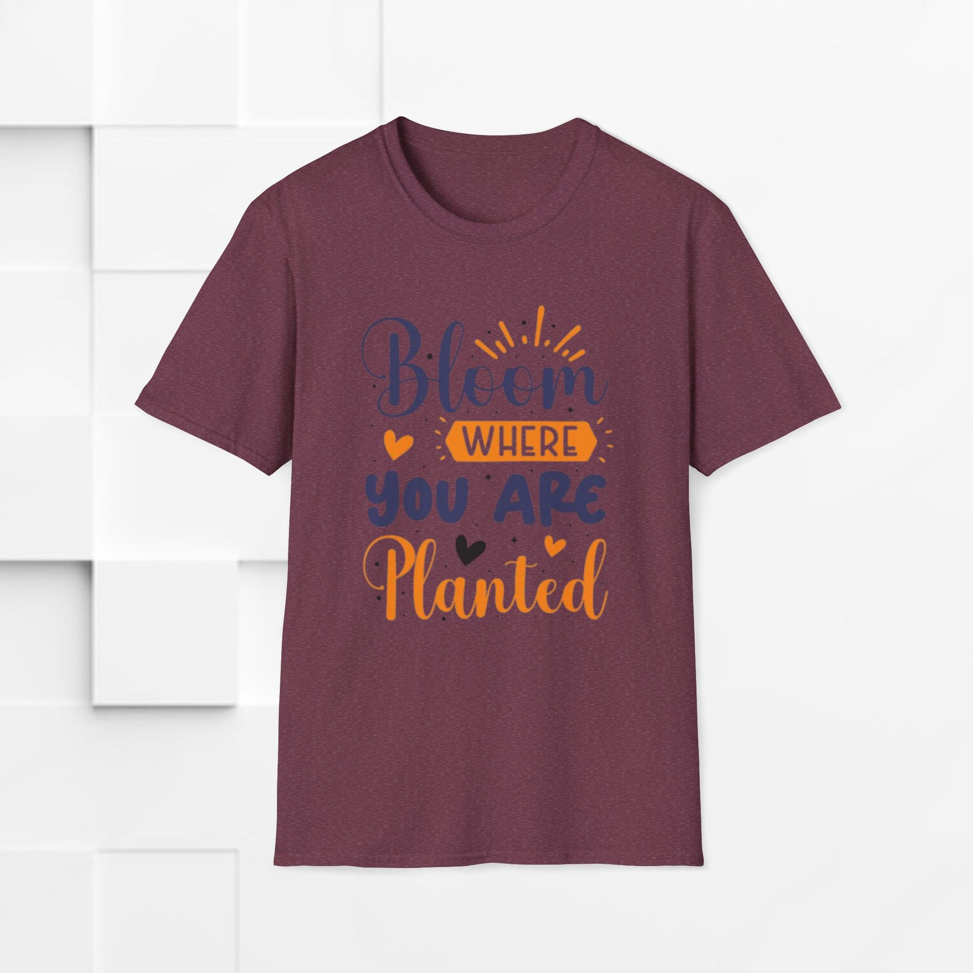 Inspirational Bloom T-Shirt - "Bloom Where You Are Planted" - GULLYDESIGN
