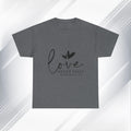 Love Never Fails Unisex Heavy Cotton Tee - Inspirational Christian T-Shirt - GULLYDESIGN