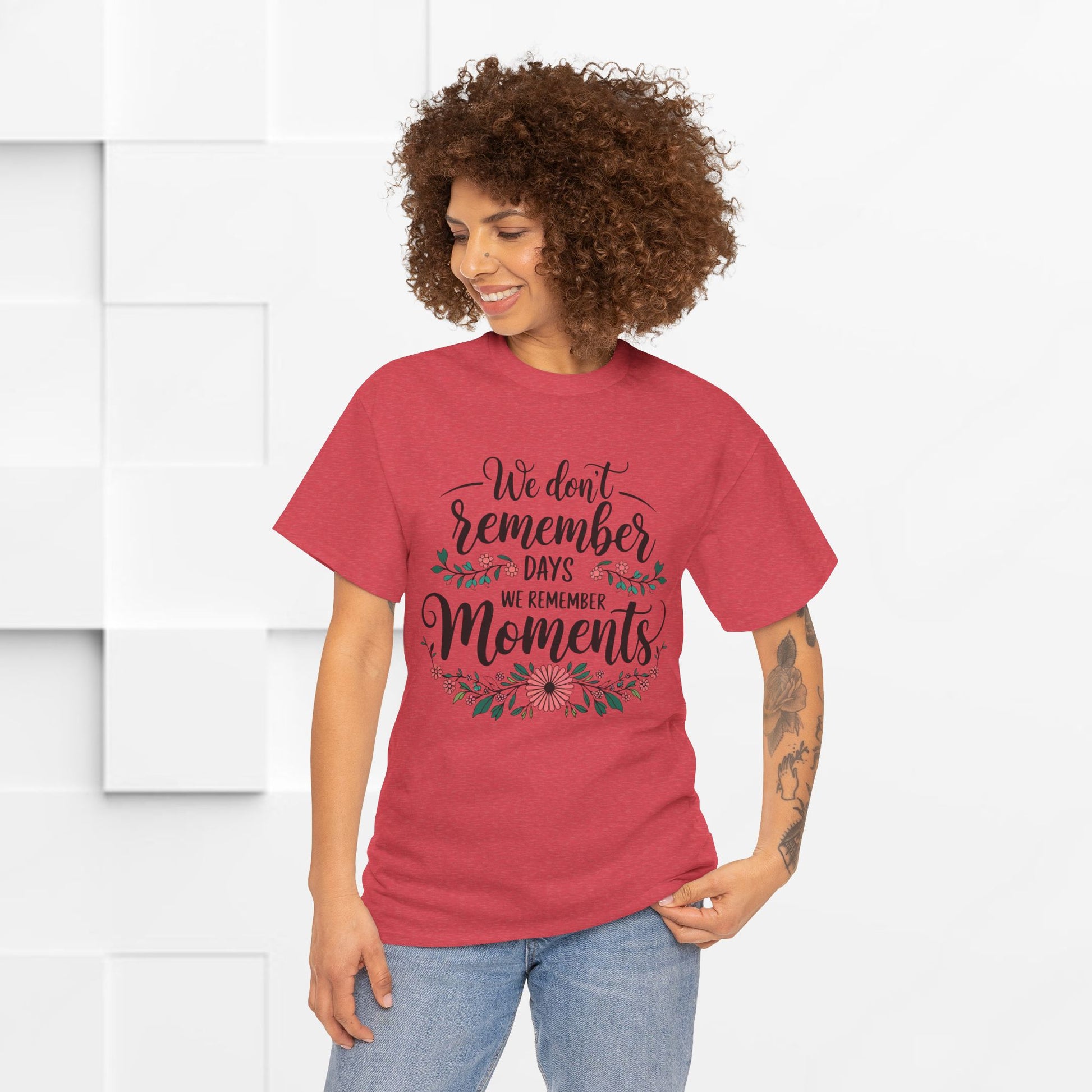Moments Remembrance Unisex Heavy Cotton Tee - Inspirational Graphic Shirt - GULLYDESIGN