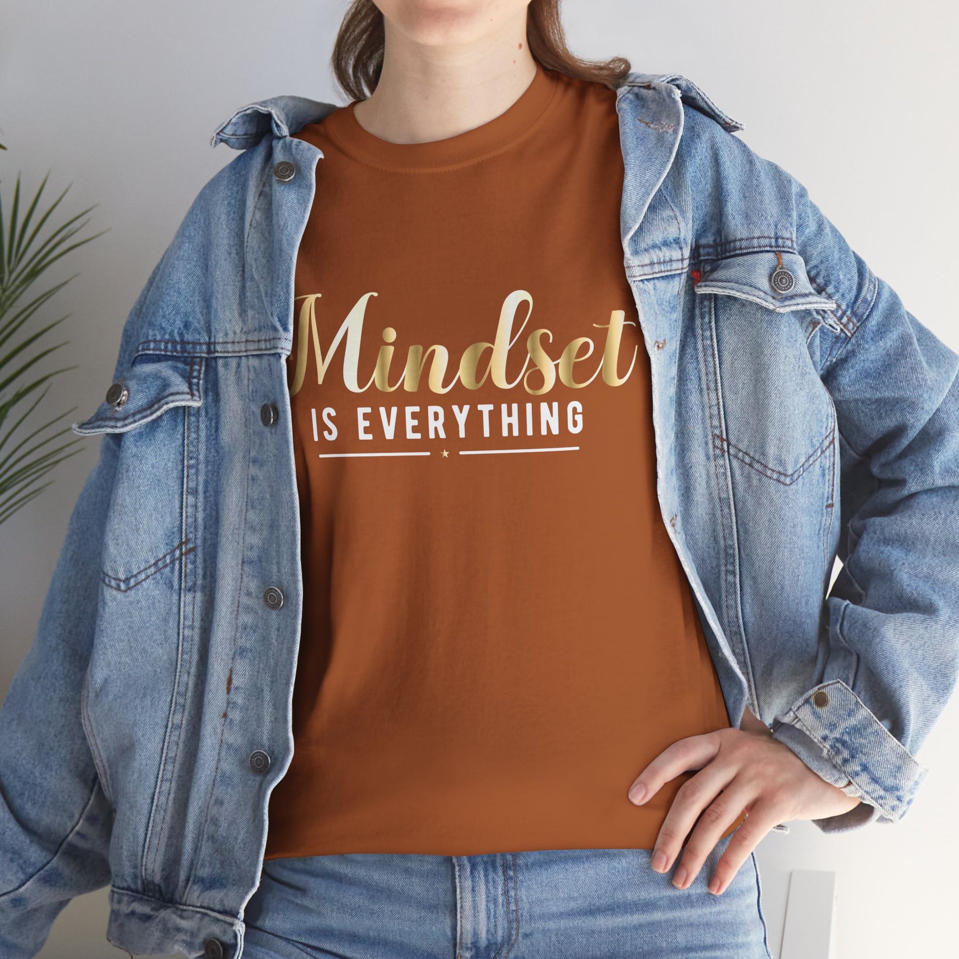 Mindset Unisex Heavy Cotton Tee - Inspirational T-Shirt for Positive Thinking - GULLYDESIGN