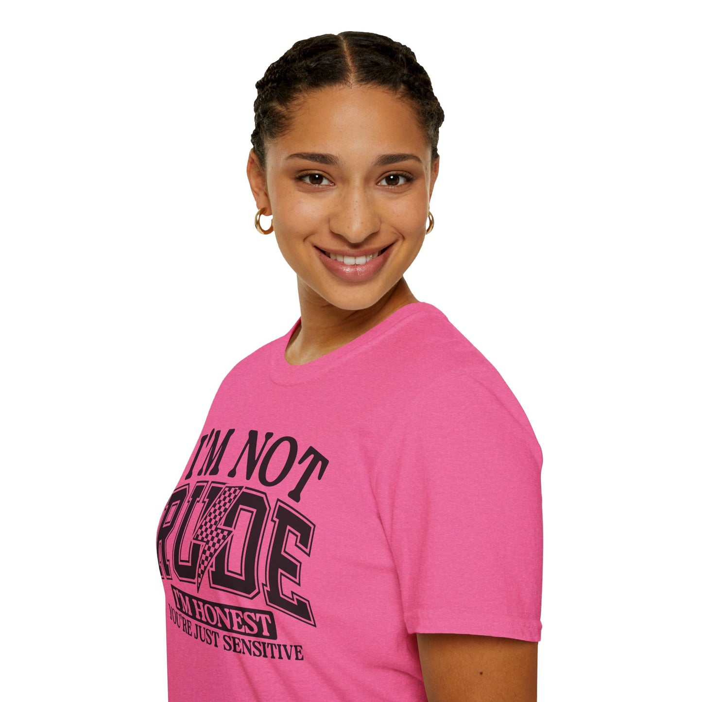 I'm Not Rude Unisex Softstyle T-Shirt – Honest Statement Tee for Fun Encounters