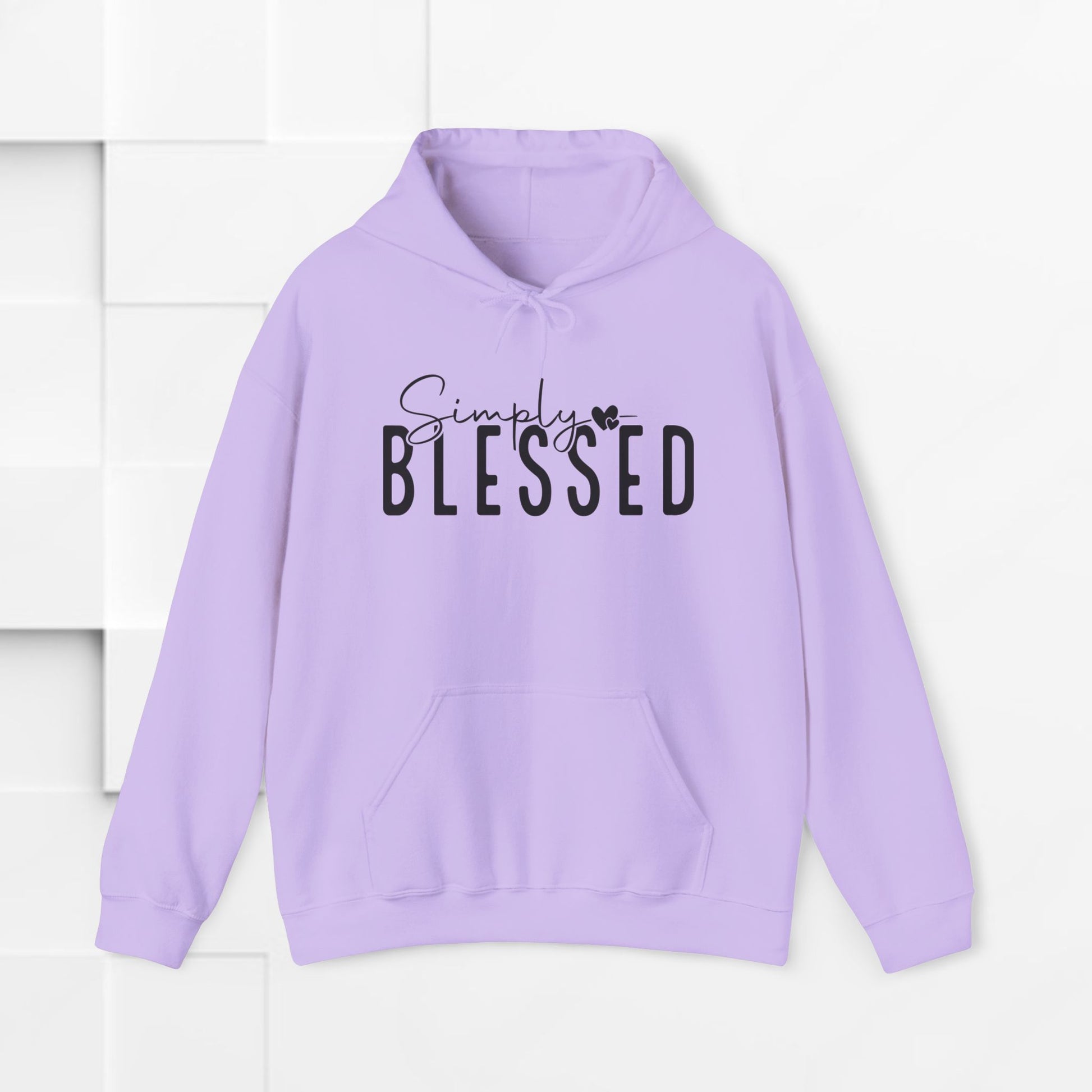 Simply Blessed Unisex Heavy Blend Hooded Sweatshirt - Cozy Casual Wear for Mindfulness and Gratitude - GULLYDESIGN
