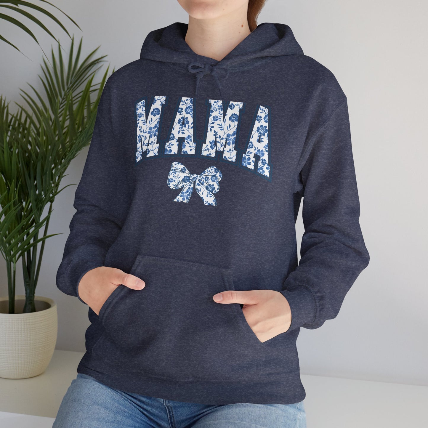 Floral Mama Hoodie - Comfortable Unisex Heavy Blend Sweatshirt for Moms