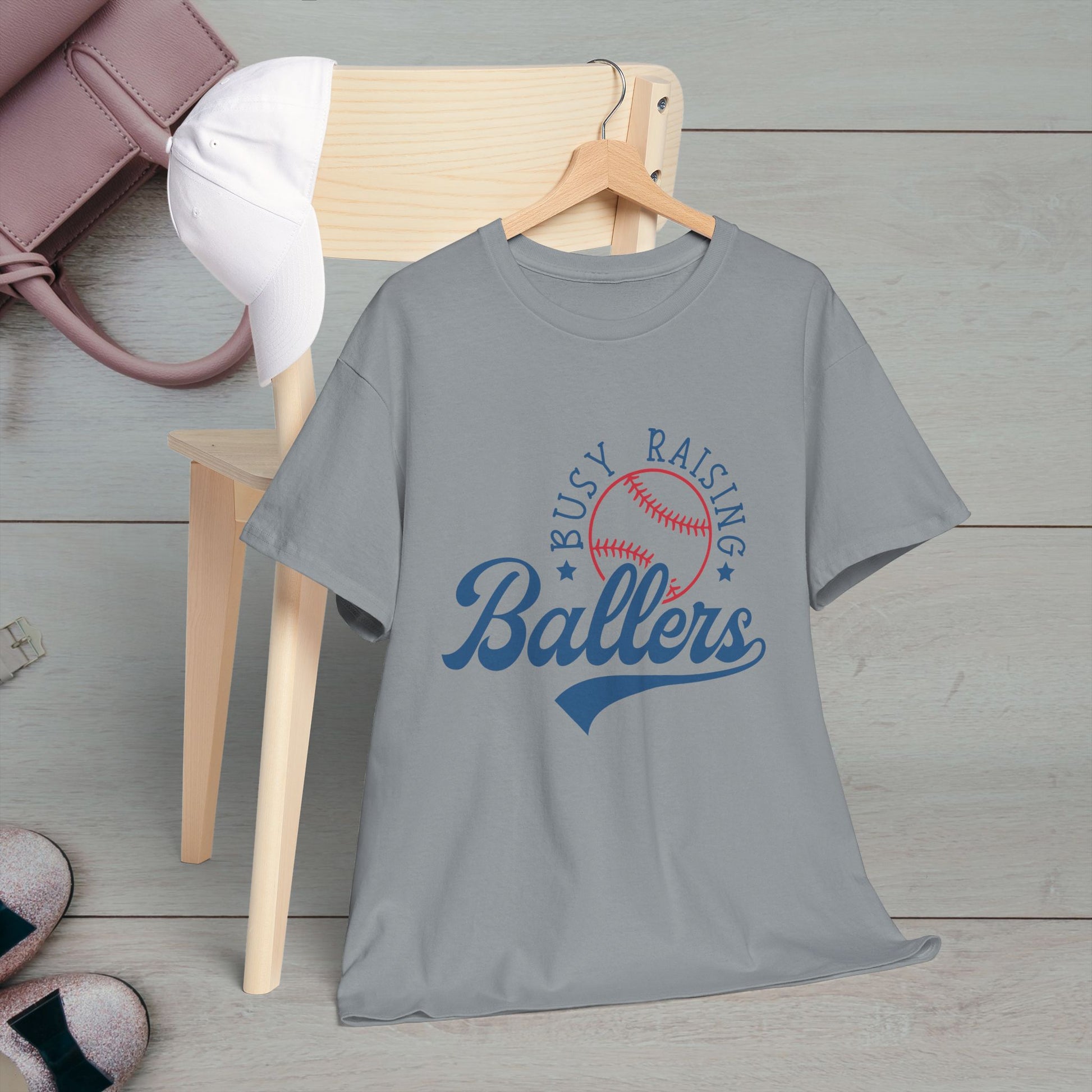 Busy Raising Ballers Unisex Heavy Cotton Tee - GULLYDESIGN