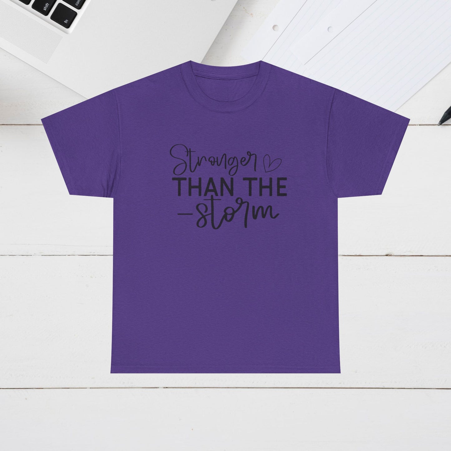 Stronger Than The Storm Unisex Heavy Cotton Tee