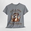 Just a Mom Heavy Cotton Tee - Funny Mom Shirt - GULLYDESIGN