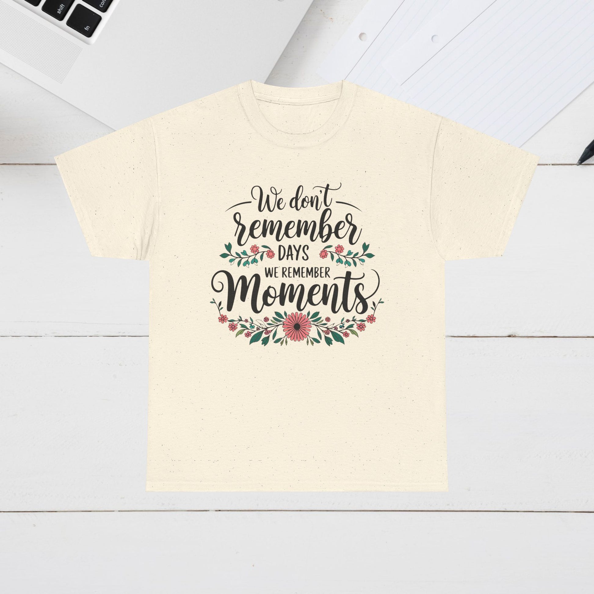 Moments Remembrance Unisex Heavy Cotton Tee - Inspirational Graphic Shirt - GULLYDESIGN