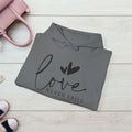 Inspirational Love Sweatshirt - Unisex Heavy Blend™ Hoodie with 1 Corinthians 13:8 - GULLYDESIGN