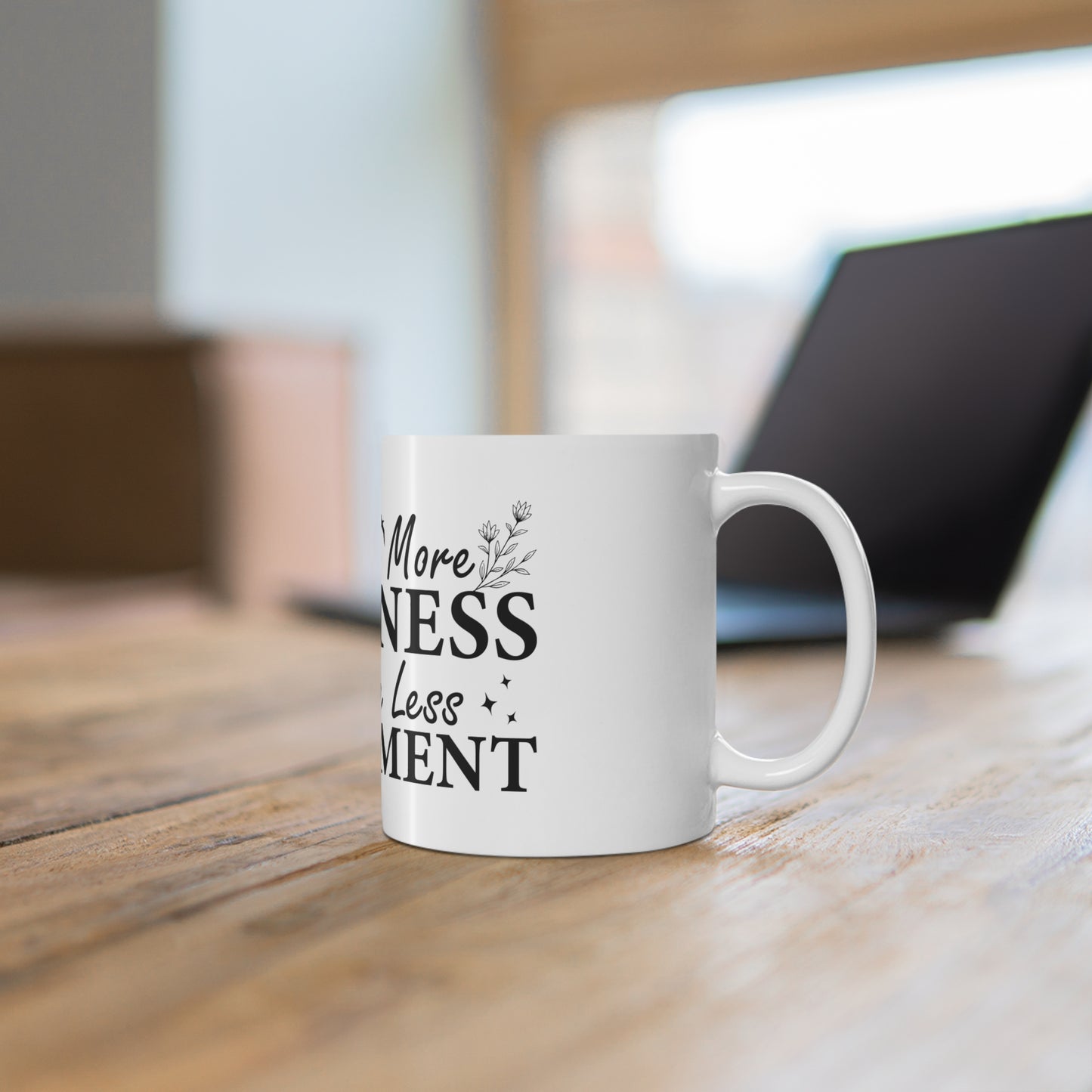 Inspirational Ceramic Coffee Mug - "A Little More Kindness, A Little Less Judgement" - 11oz & 15oz - GULLYDESIGN
