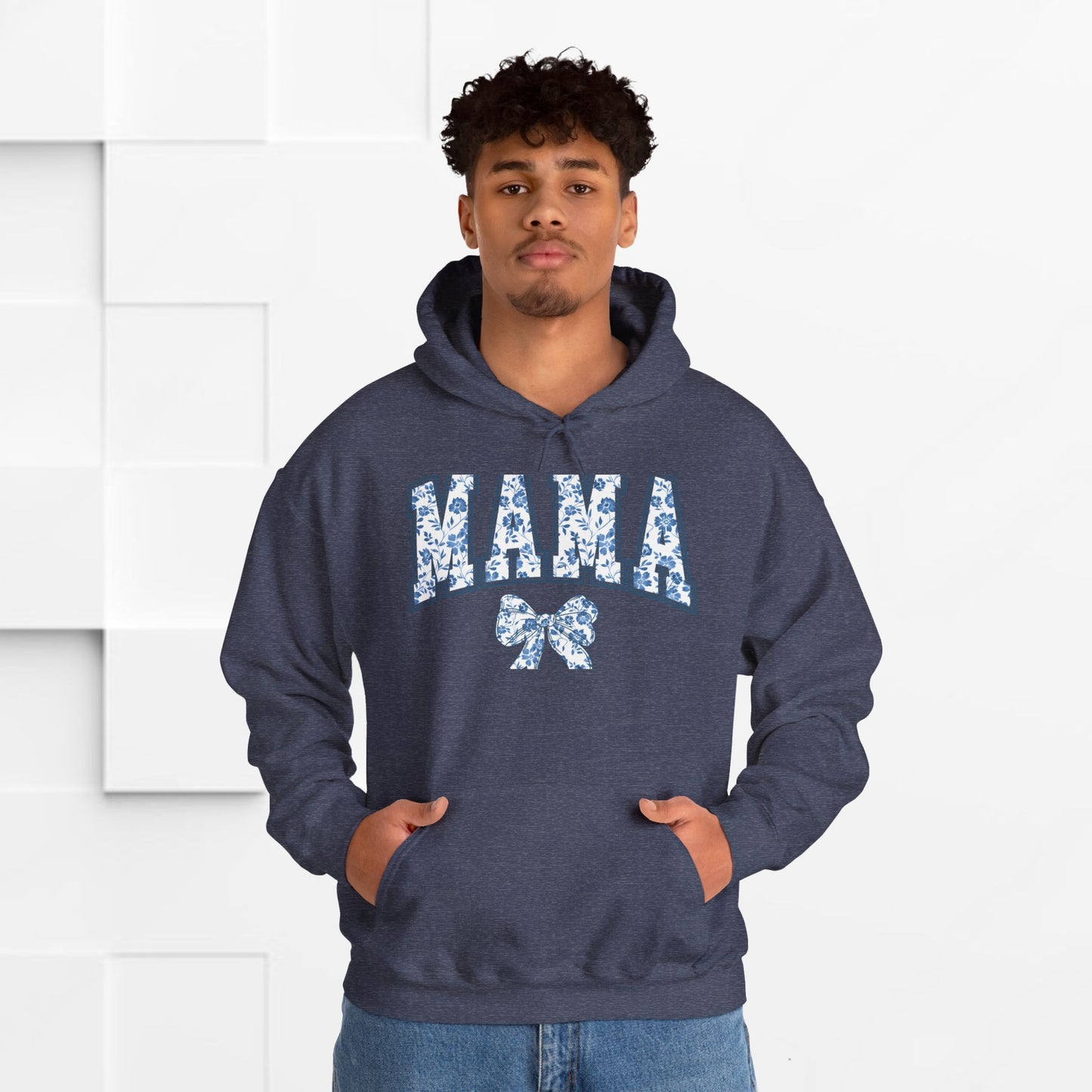 Floral Mama Hoodie - Comfortable Unisex Heavy Blend Sweatshirt for Moms