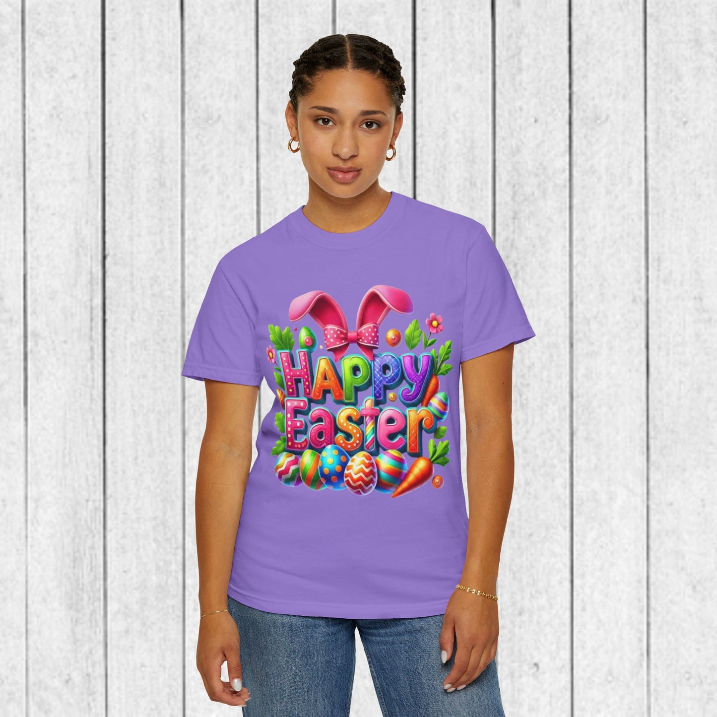 Happy Easter Unisex Garment-Dyed T-Shirt