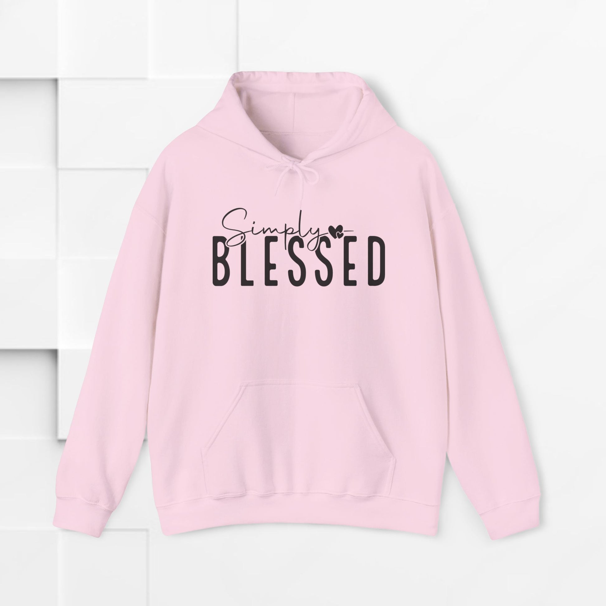 Simply Blessed Unisex Heavy Blend Hooded Sweatshirt - Cozy Casual Wear for Mindfulness and Gratitude - GULLYDESIGN