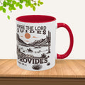 Inspirational Desert Scene Mug - 11oz & 15oz Colorful Coffee Cup for Faith & Encouragement - GULLYDESIGN