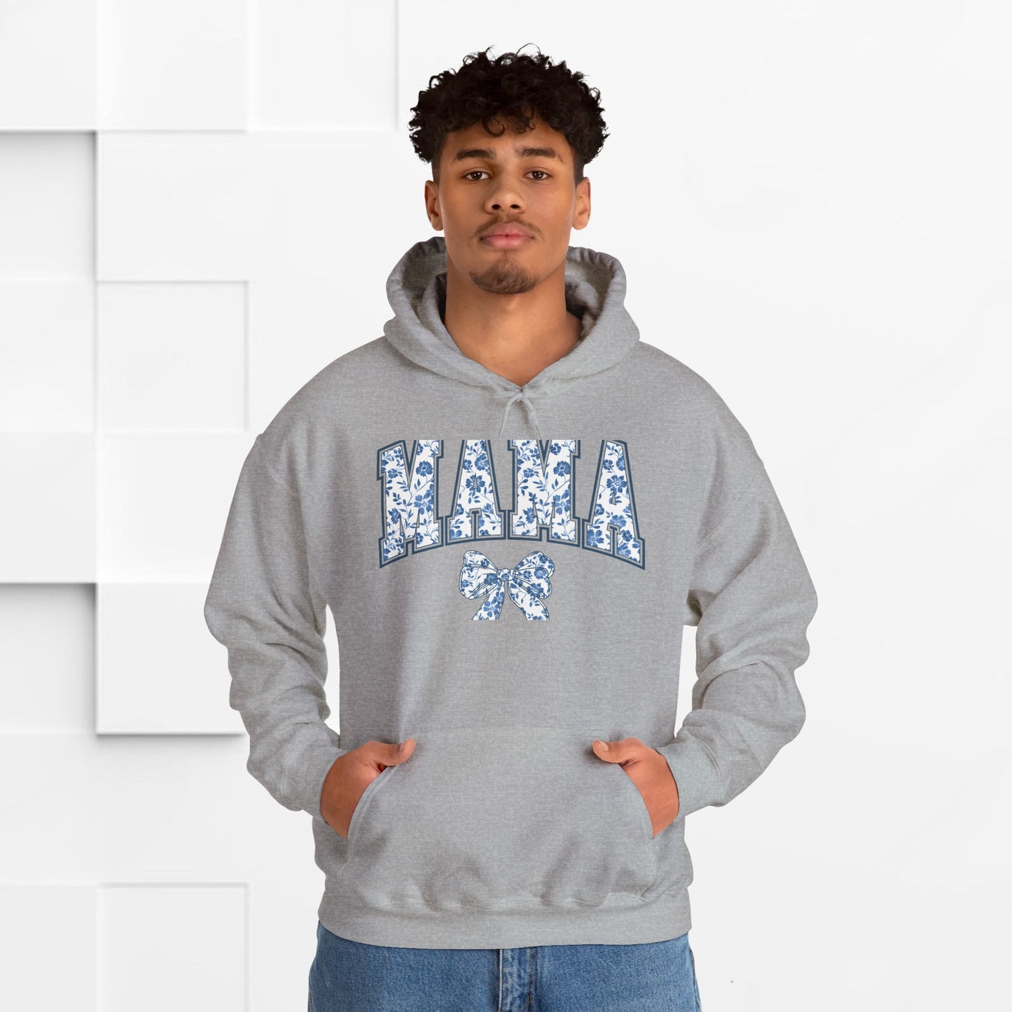 Floral Mama Hoodie - Comfortable Unisex Heavy Blend Sweatshirt for Moms