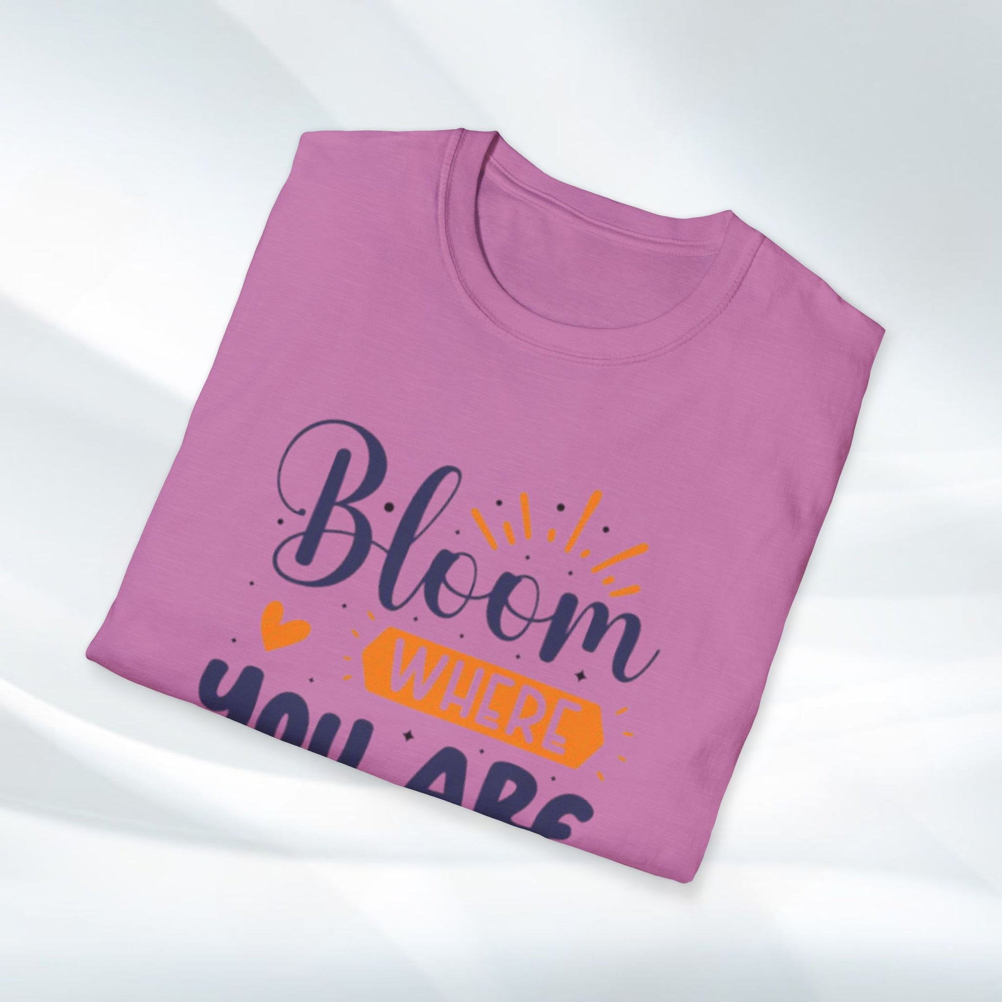 Inspirational Bloom T-Shirt - "Bloom Where You Are Planted" - GULLYDESIGN