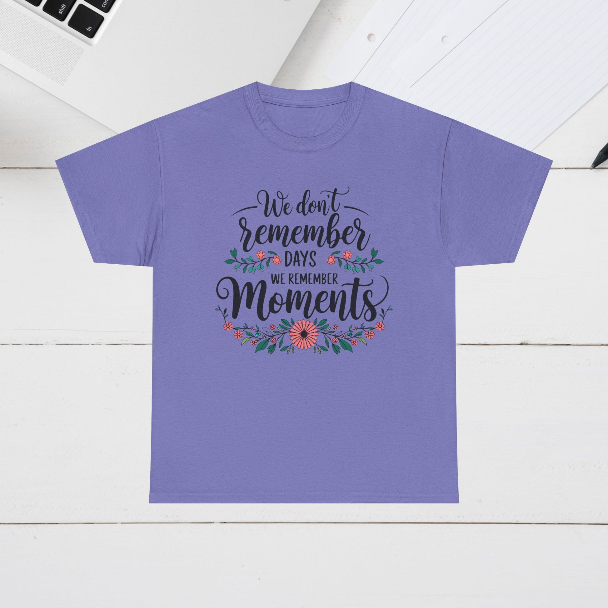 Moments Remembrance Unisex Heavy Cotton Tee - Inspirational Graphic Shirt - GULLYDESIGN