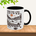 Inspirational Desert Scene Mug - 11oz & 15oz Colorful Coffee Cup for Faith & Encouragement - GULLYDESIGN