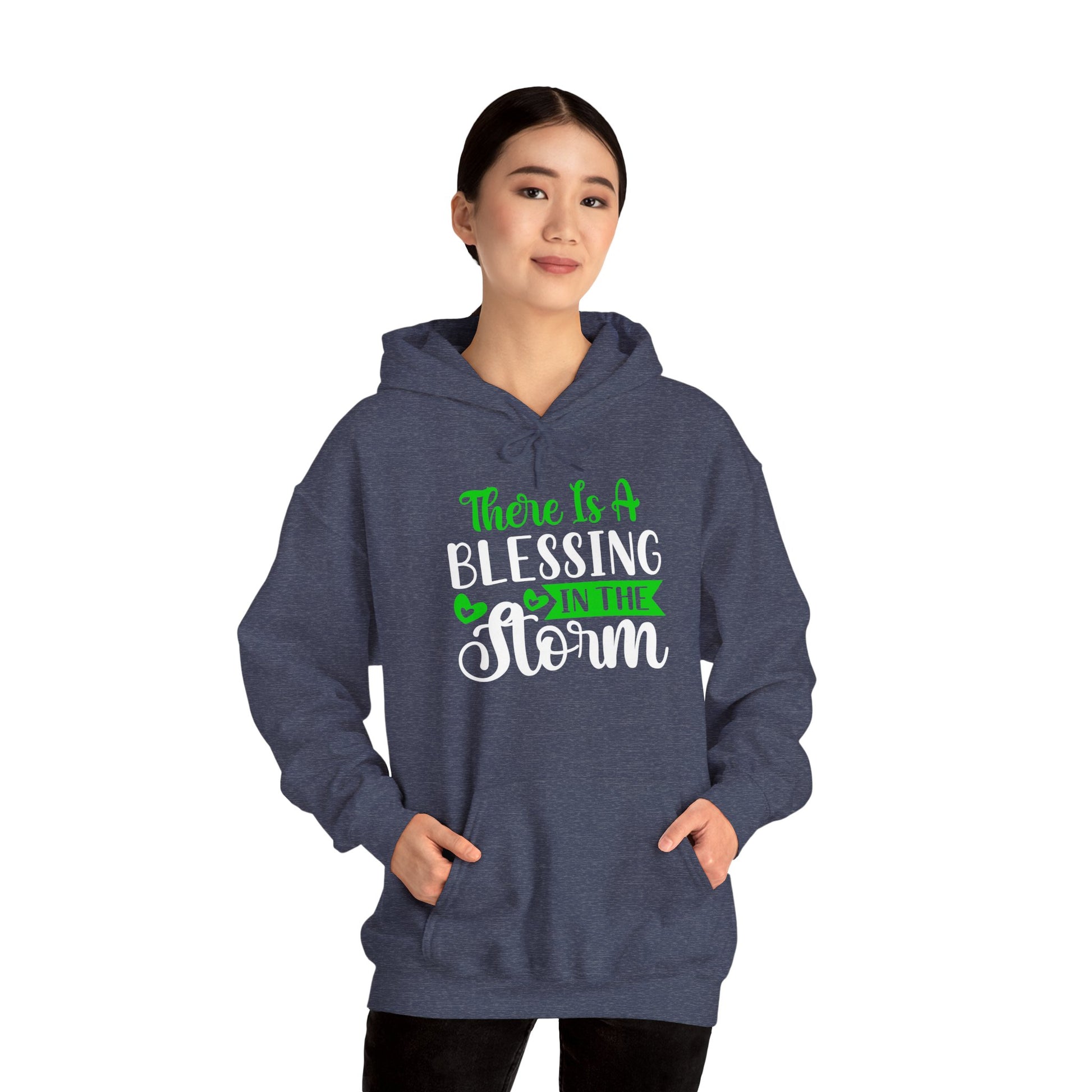 Blessing in the Storm Hoodie | Unisex Heavy Blend Sweatshirt for Comfort and Style - GULLYDESIGN