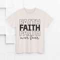 Faith Over Fear Unisex Heavy Cotton Tee - Inspirational T-Shirt - GULLYDESIGN