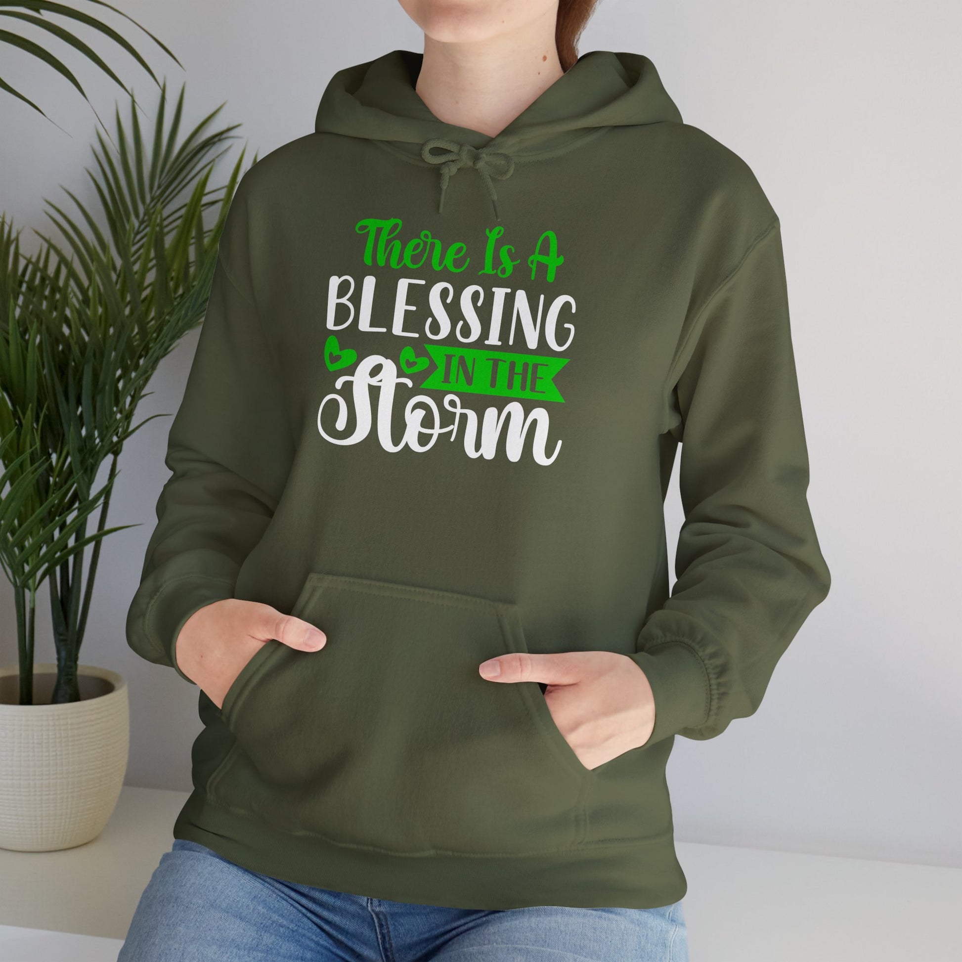 Blessing in the Storm Hoodie | Unisex Heavy Blend Sweatshirt for Comfort and Style - GULLYDESIGN