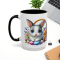 Cute Easter Bunny Mug - Colorful Ceramic Coffee Cup for Spring Celebrations - GULLYDESIGN