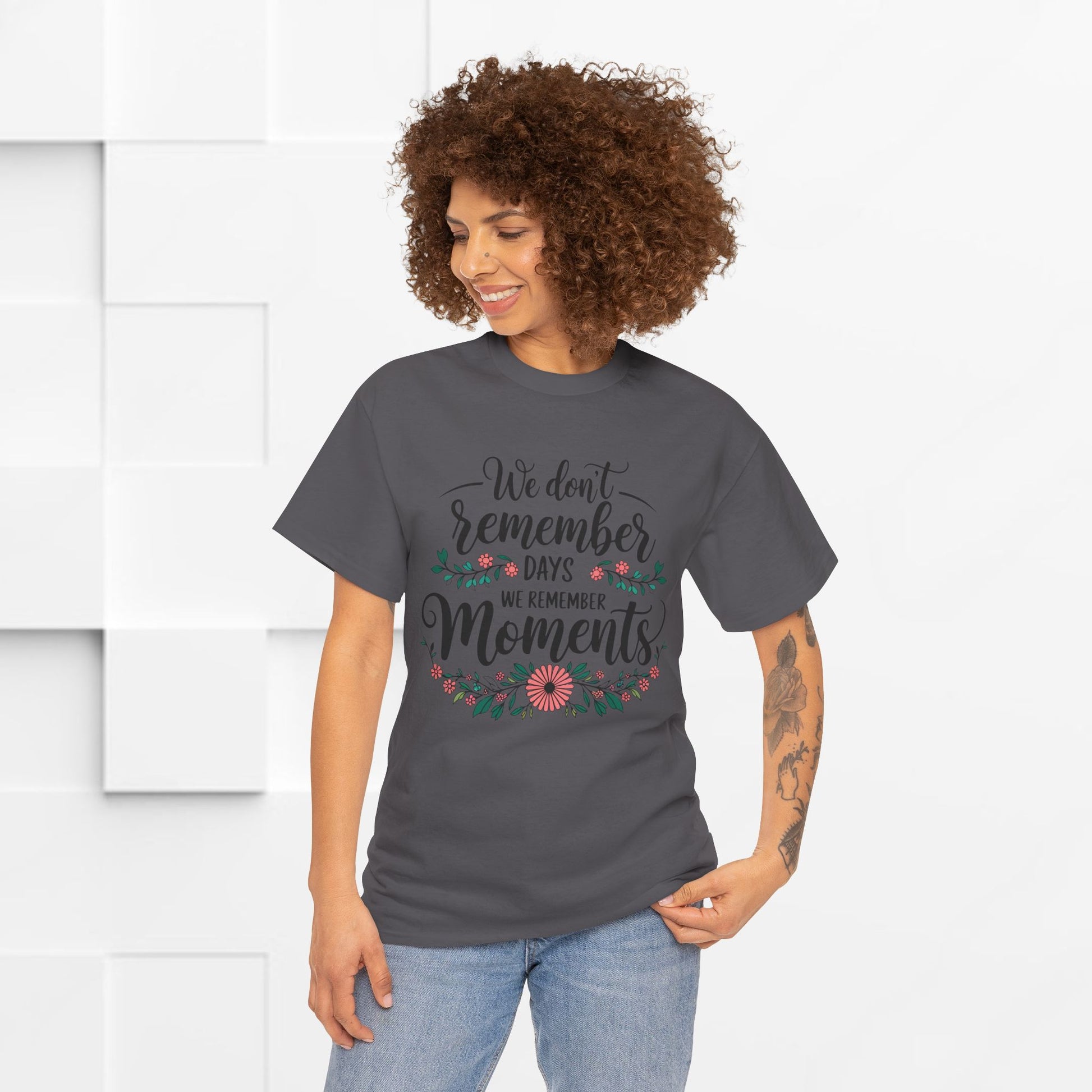 Moments Remembrance Unisex Heavy Cotton Tee - Inspirational Graphic Shirt - GULLYDESIGN