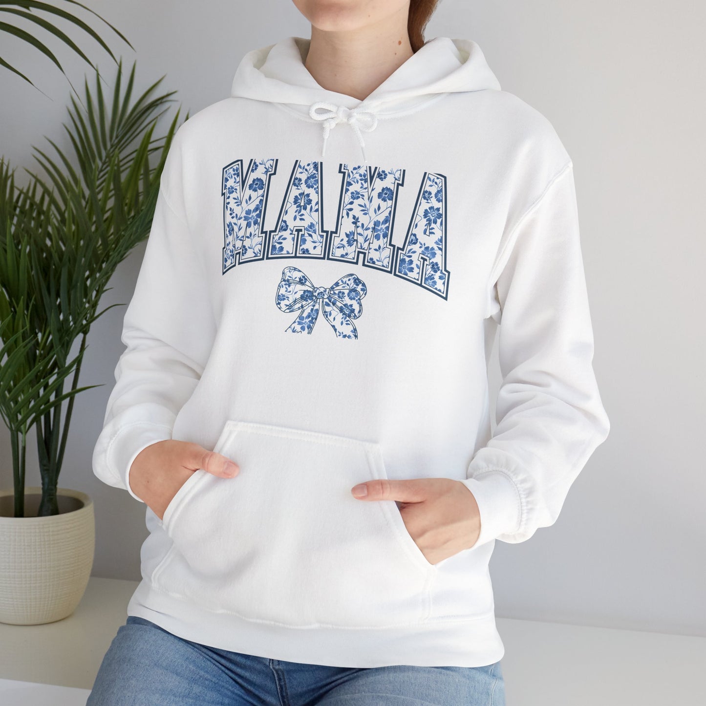 Floral Mama Hoodie - Comfortable Unisex Heavy Blend Sweatshirt for Moms