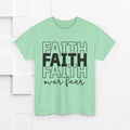 Faith Over Fear Unisex Heavy Cotton Tee - Inspirational T-Shirt - GULLYDESIGN