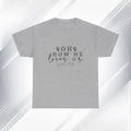 Inspirational Unisex Heavy Cotton Tee - 'Oh How He Loves Us' John 4:10 - GULLYDESIGN