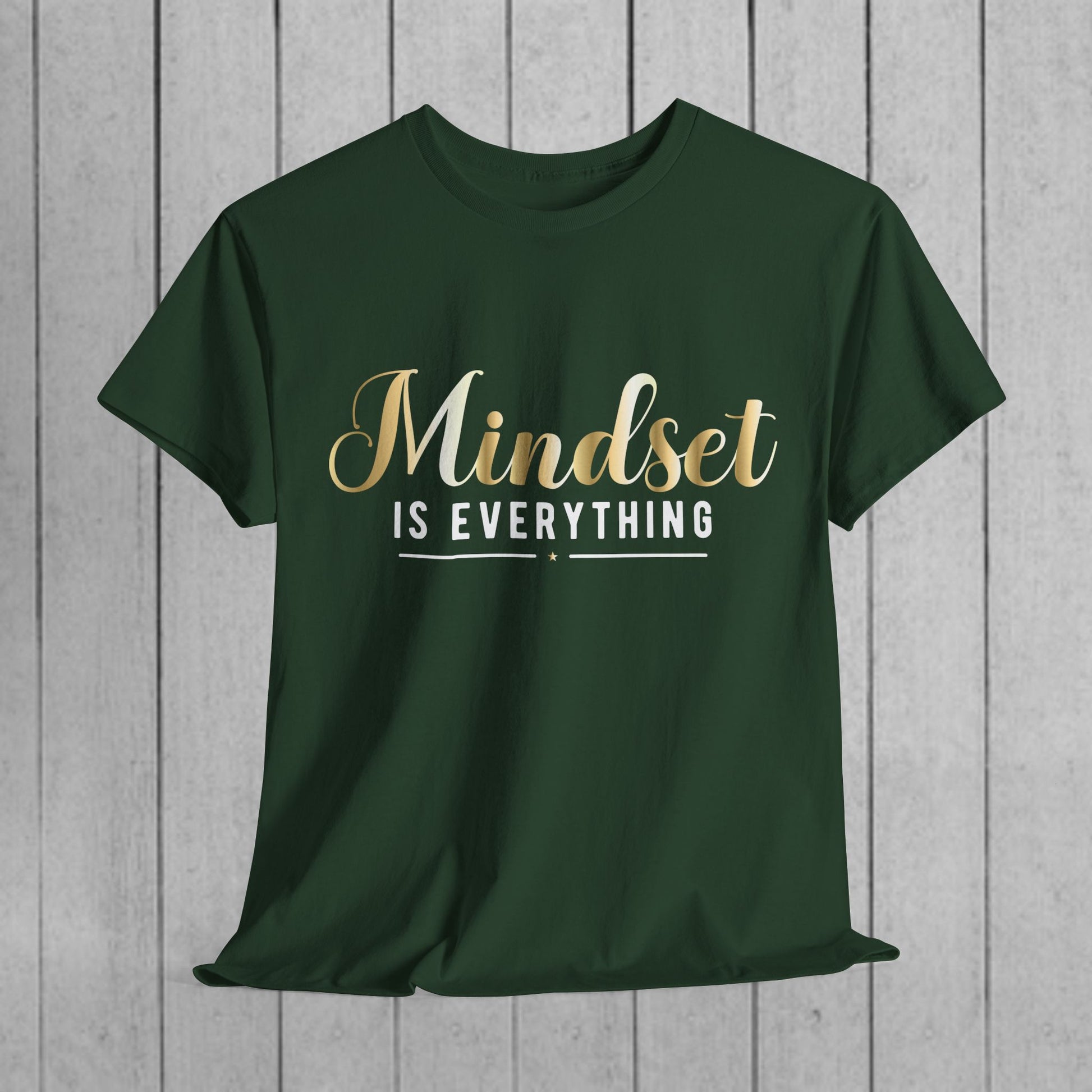 Mindset Unisex Heavy Cotton Tee - Inspirational T-Shirt for Positive Thinking - GULLYDESIGN