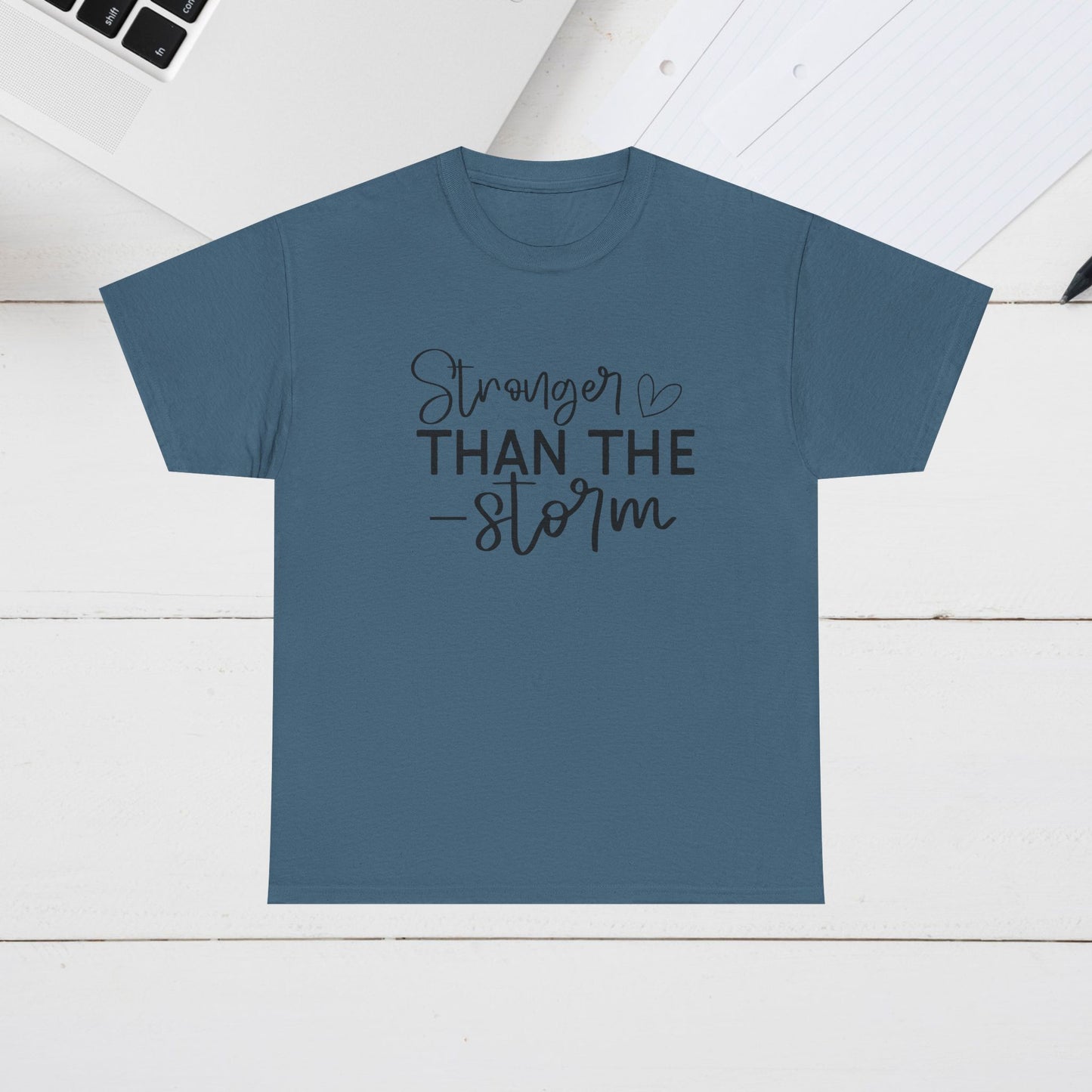 Stronger Than The Storm Unisex Heavy Cotton Tee