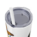 Easter Bunny & Chick Skinny Tumbler with Straw - 20oz, Cute Spring Travel Mug - GULLYDESIGN