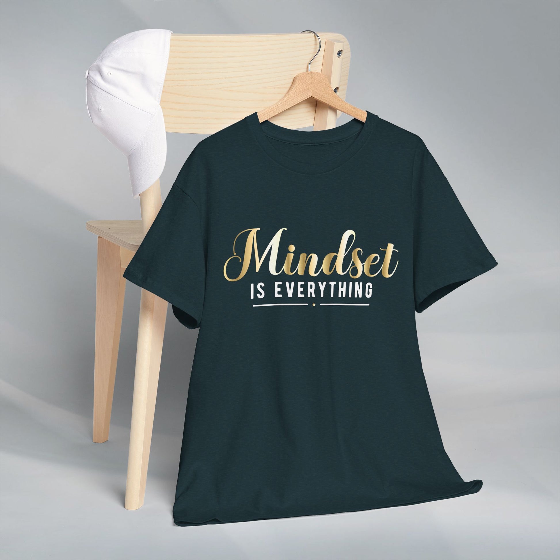 Mindset Unisex Heavy Cotton Tee - Inspirational T-Shirt for Positive Thinking - GULLYDESIGN