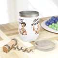 Vintage Mama Needs Wine Tumbler - Insulated Wine Cup for Moms - GULLYDESIGN