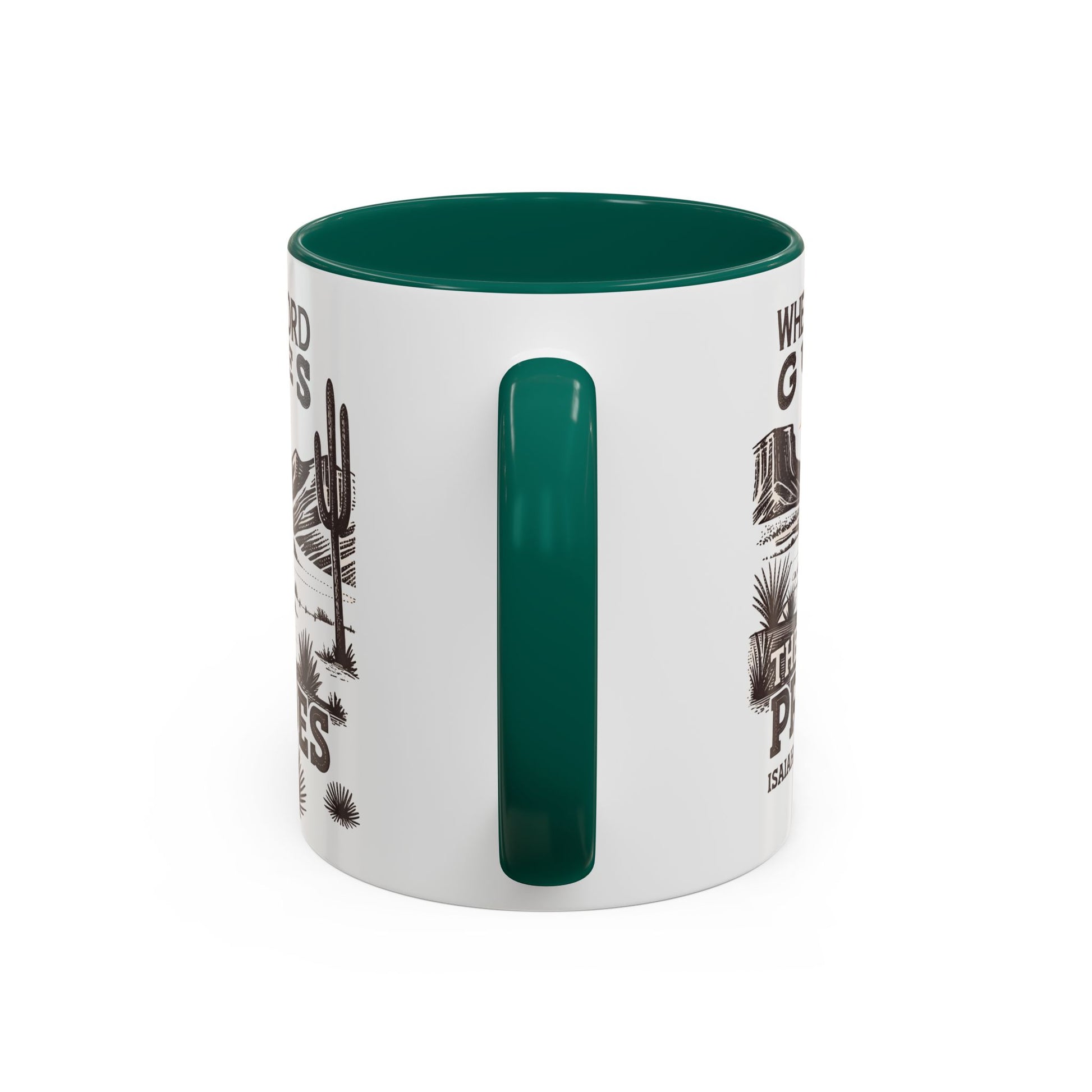 Inspirational Desert Scene Mug - 11oz & 15oz Colorful Coffee Cup for Faith & Encouragement - GULLYDESIGN