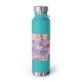 Inspirational Copper Insulated Water Bottle - 22oz - Motivational Quotes & Colorful Design - GULLYDESIGN