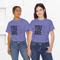 You Are Enough Unisex Heavy Cotton Tee | Inspirational Graphic Tee for Self-Love and Positivity - GULLYDESIGN