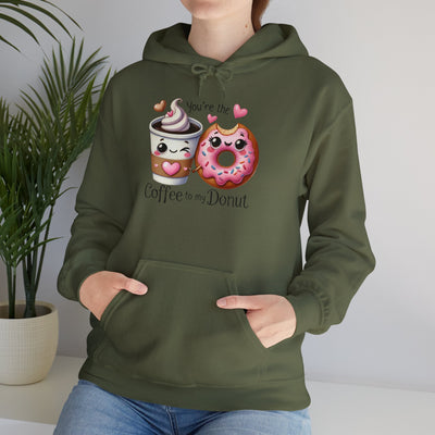 Cute Coffee & Donut Hoodie - You're the Coffee to My Donut Sweatshirt