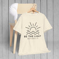 Inspirational Unisex Heavy Cotton Tee - 'Be The Light' Matthew 5:14 - GULLYDESIGN