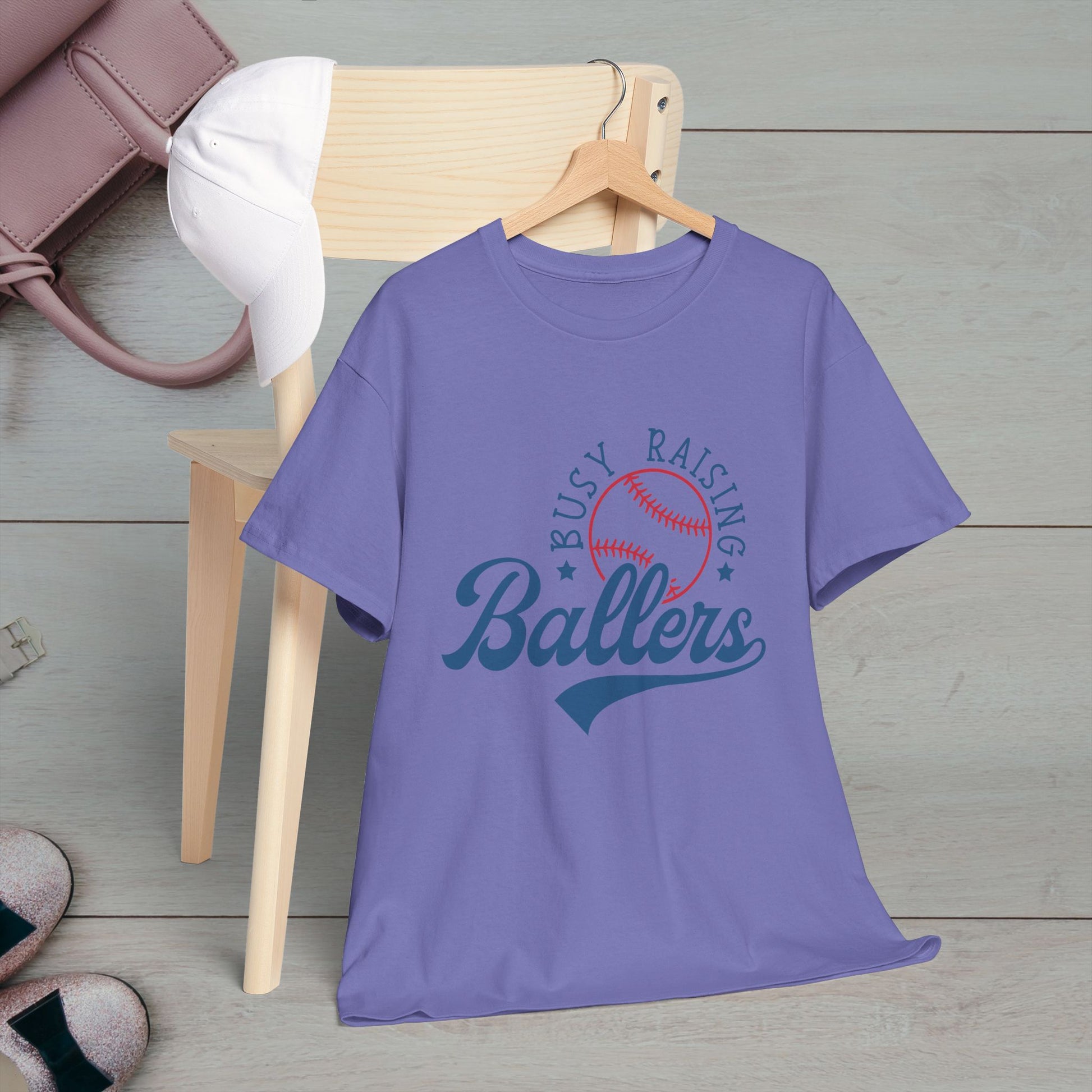 Busy Raising Ballers Unisex Heavy Cotton Tee - GULLYDESIGN