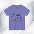 Love Never Fails Unisex Heavy Cotton Tee - Inspirational Christian T-Shirt - GULLYDESIGN