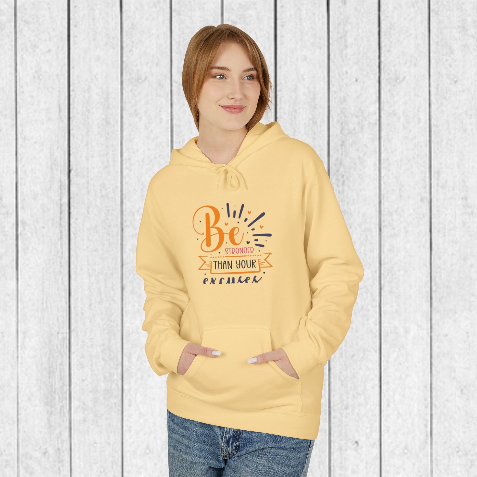 Be Brighter Than Your Excuses Unisex Hoodie - GULLYDESIGN