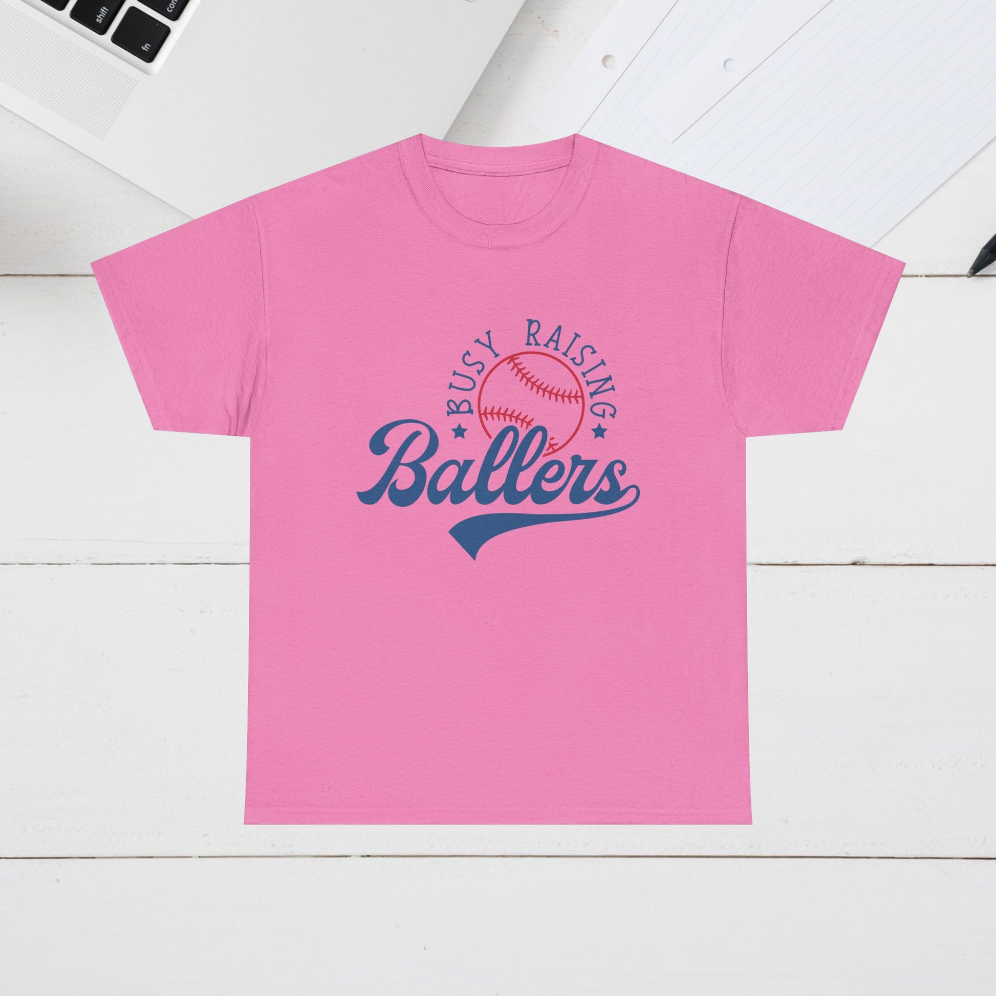 Busy Raising Ballers Unisex Heavy Cotton Tee - GULLYDESIGN