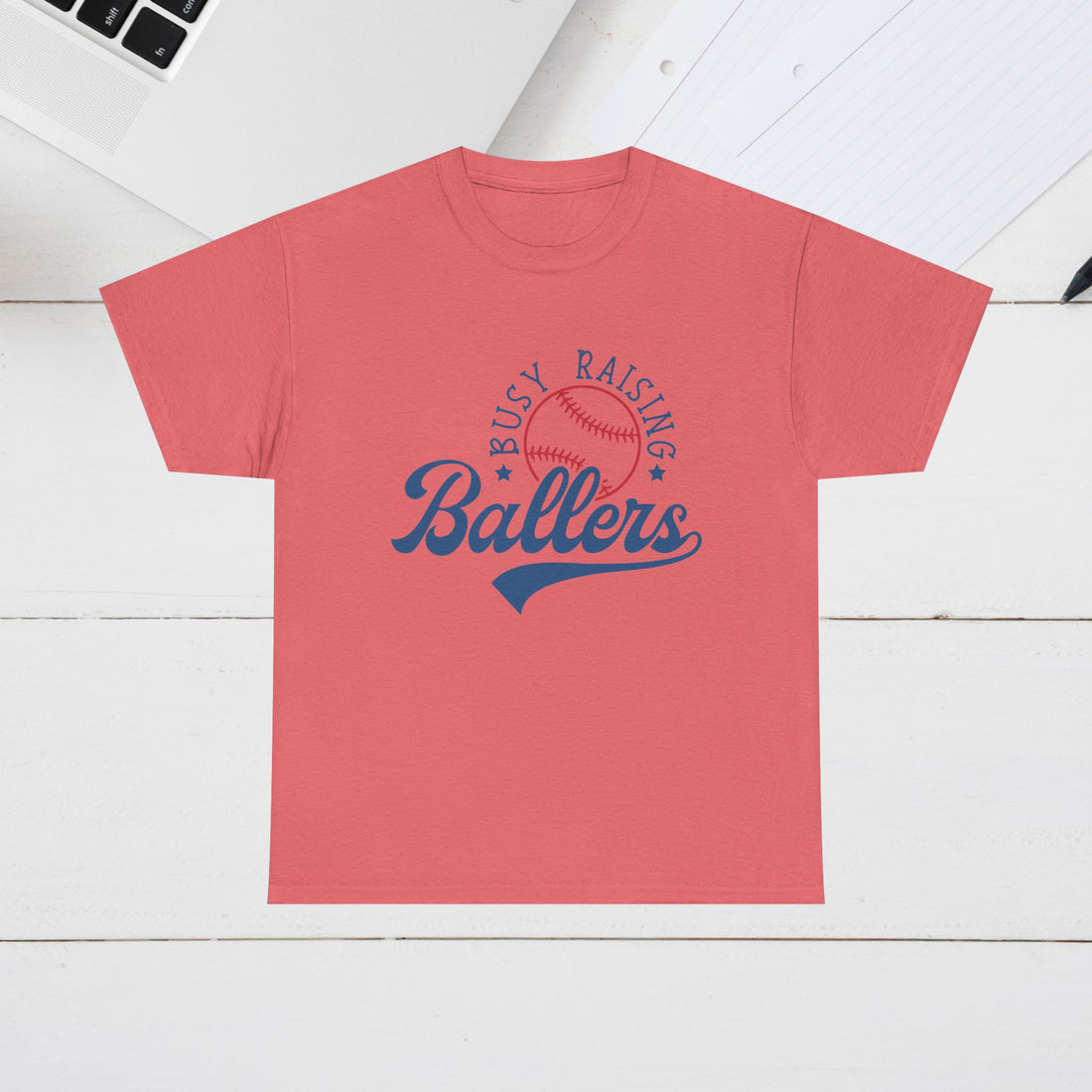 Busy Raising Ballers Unisex Heavy Cotton Tee - GULLYDESIGN
