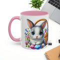 Cute Easter Bunny Mug - Colorful Ceramic Coffee Cup for Spring Celebrations - GULLYDESIGN