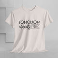 Inspirational Unisex Heavy Cotton Tee - 'Tomorrow Needs You' - GULLYDESIGN