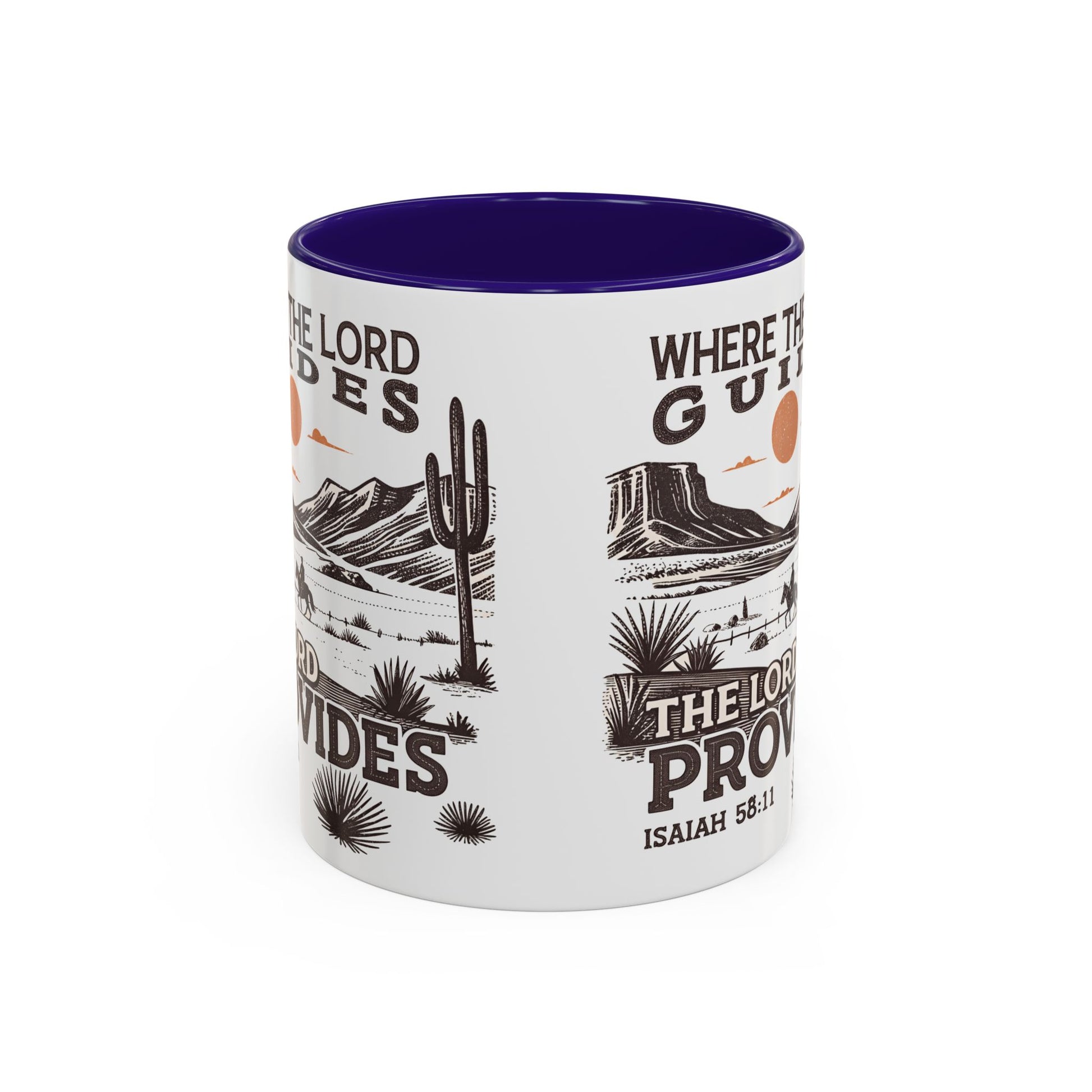 Inspirational Desert Scene Mug - 11oz & 15oz Colorful Coffee Cup for Faith & Encouragement - GULLYDESIGN