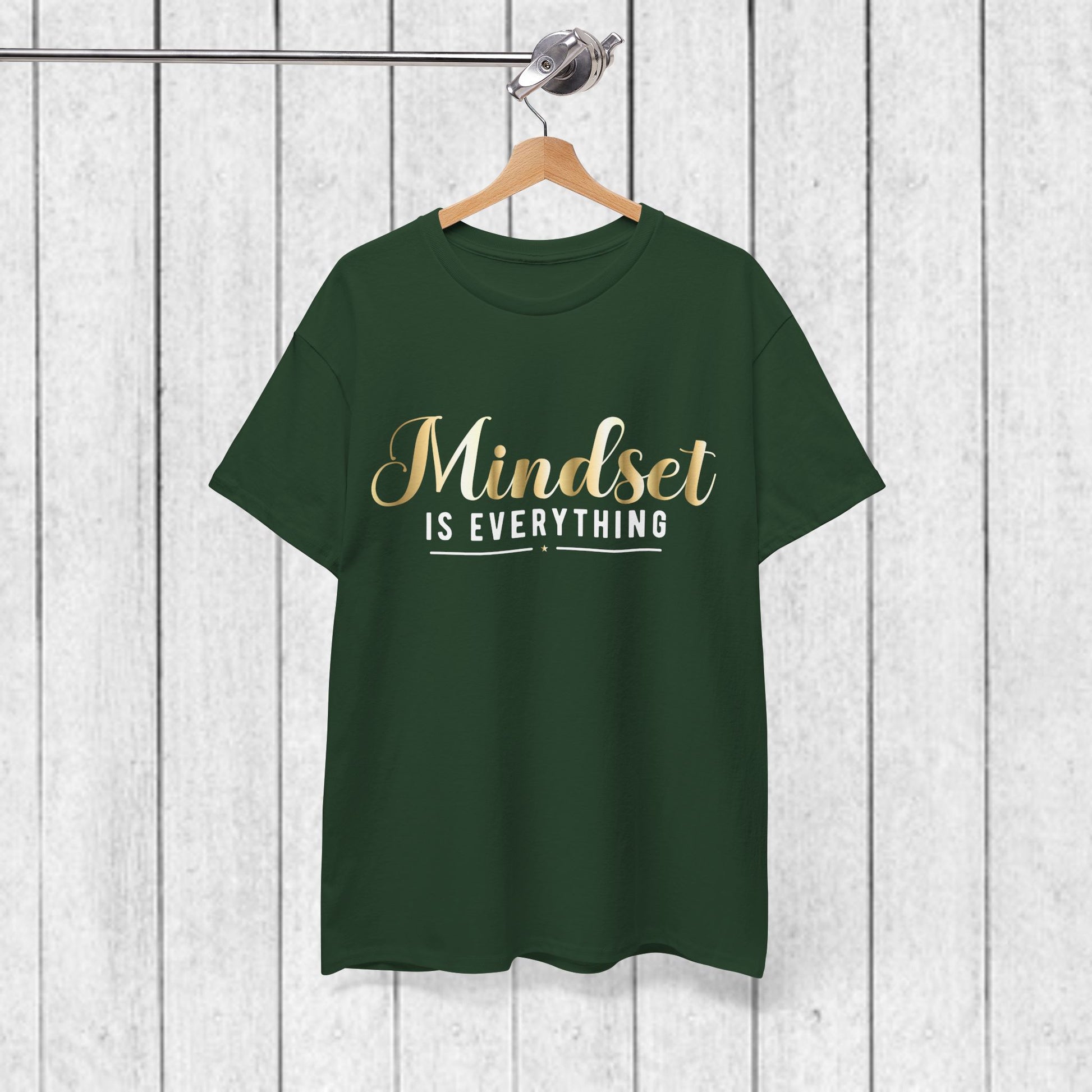 Mindset Unisex Heavy Cotton Tee - Inspirational T-Shirt for Positive Thinking - GULLYDESIGN