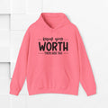 Know Your Worth Inspirational Hoodie - GULLYDESIGN