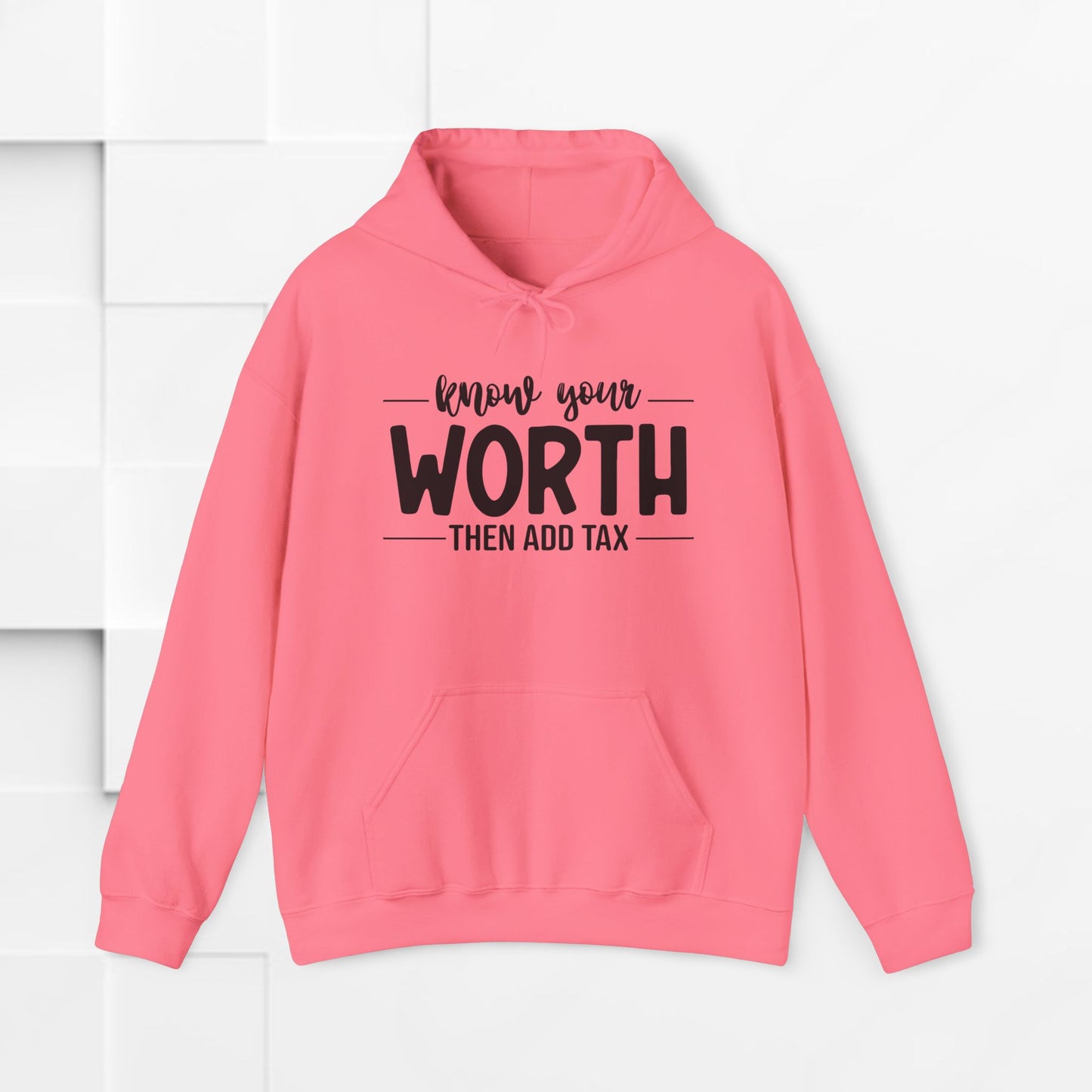 Know Your Worth Inspirational Hoodie